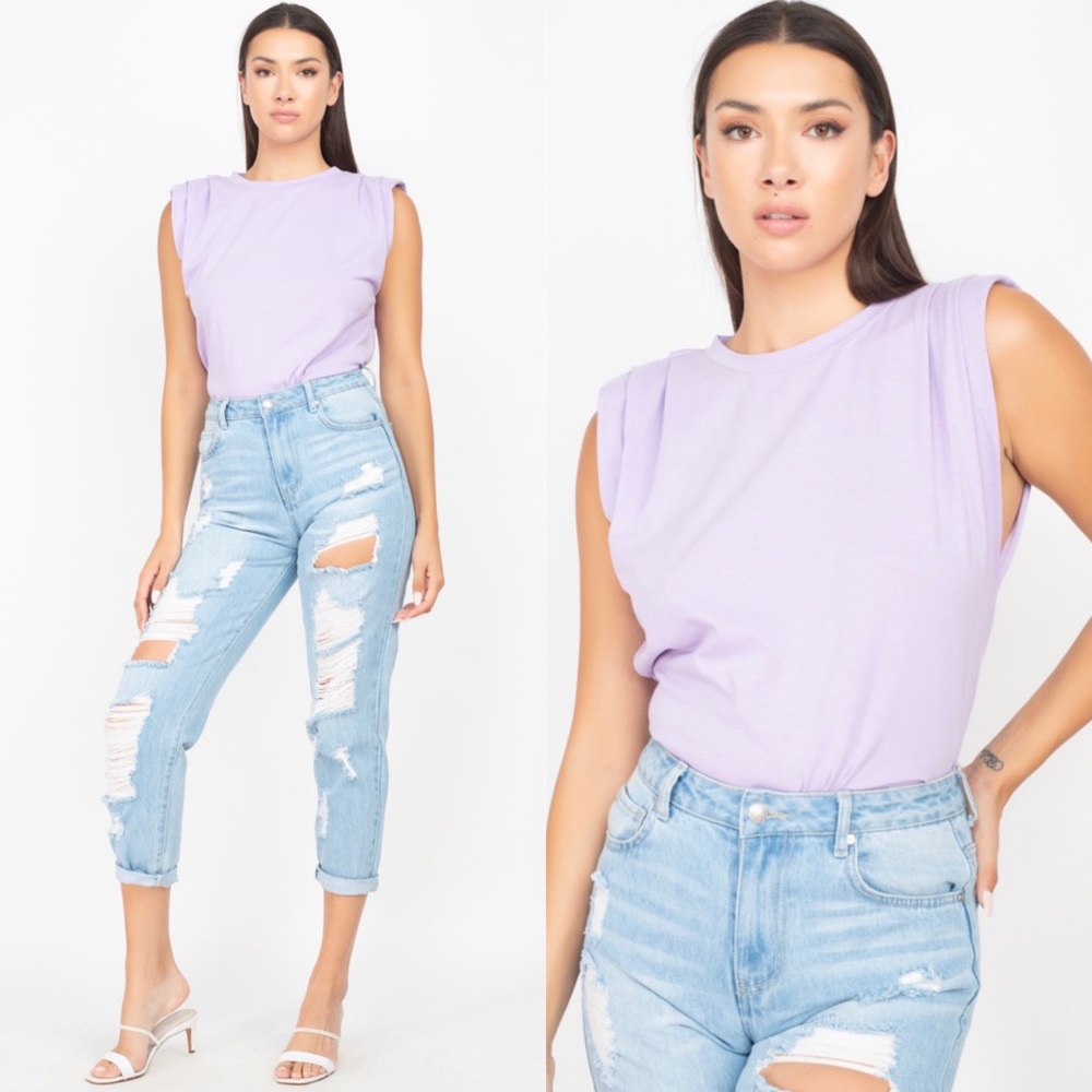 Puff sleeveless top